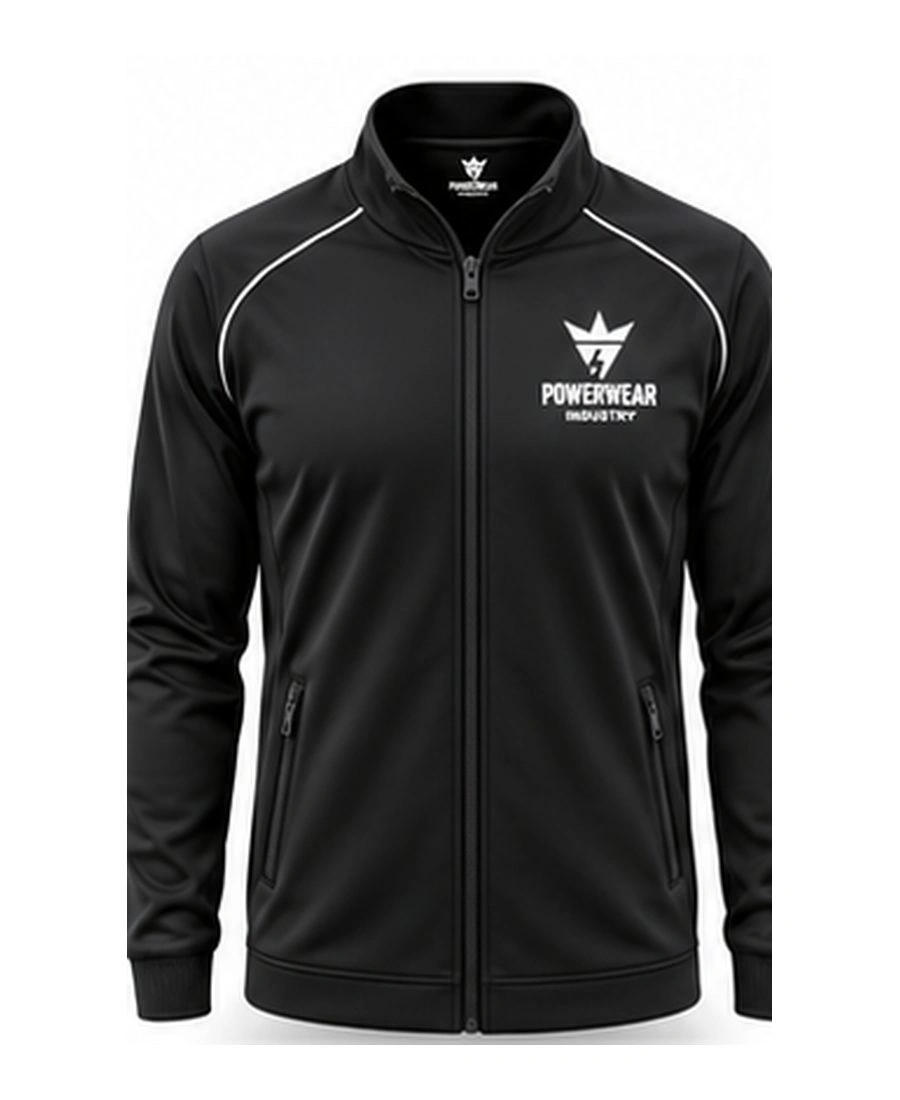 Ultra-Lightweight Windproof Running Jacket by Power Wear Industry with branded crest