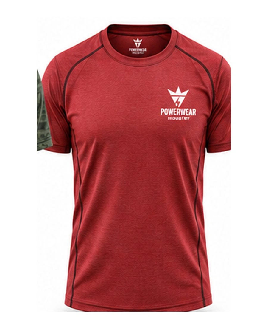 Ergonomic Slim-Fit Cross-Training T-Shirt by Power Wear Industry with branded crest