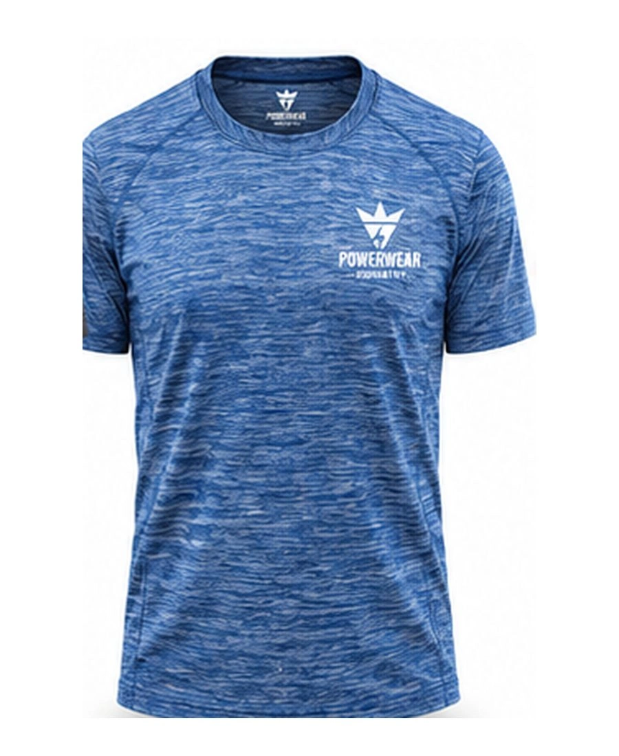 Laser-Perforated Cool-Vent Performance Shirt by Power Wear Industry with branded crest