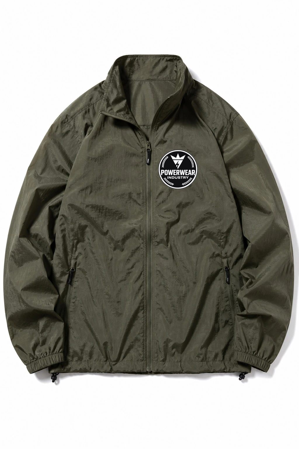 Custom Streetwear Jacket — Design 03 by Power Wear Industry with branded badge