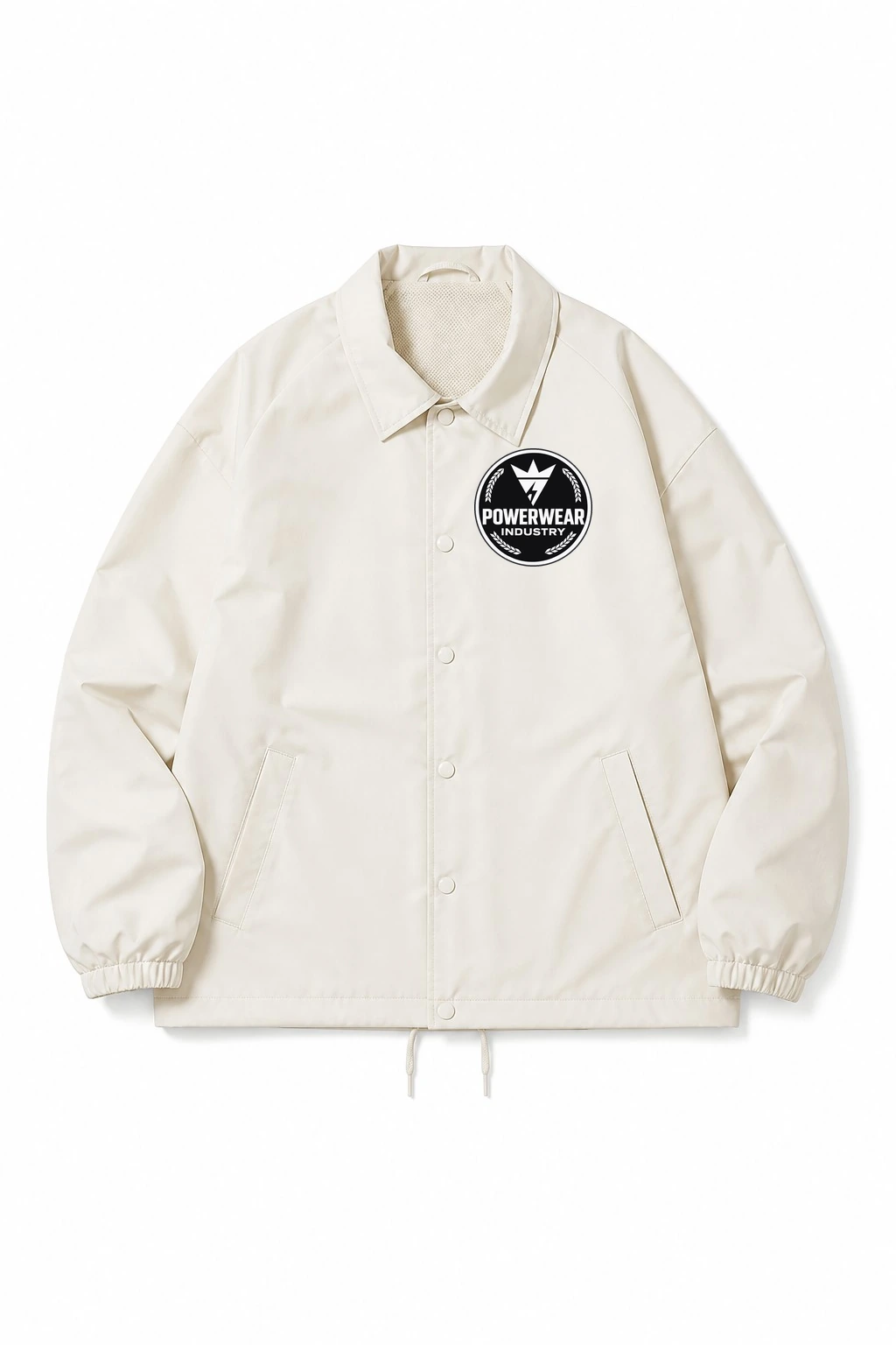 Custom Streetwear Jacket — Design 05 by Power Wear Industry with branded badge
