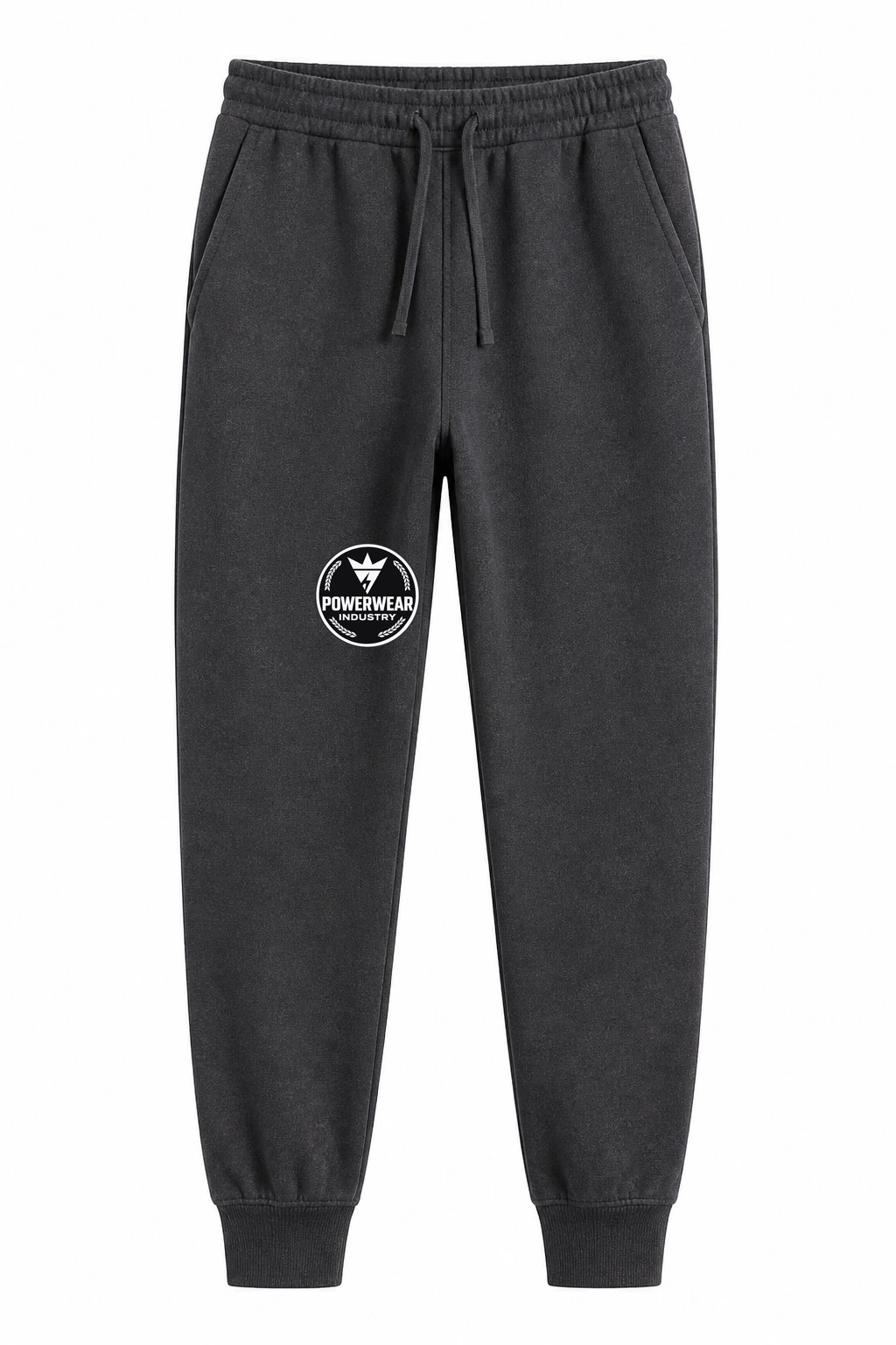 Custom Streetwear Joggers — Design 06 by Power Wear Industry with branded badge