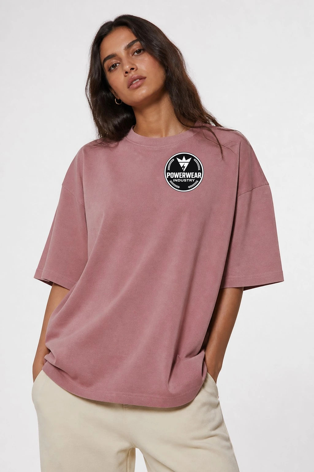 Custom Graphic T-Shirt — Design 08 by Power Wear Industry with branded badge
