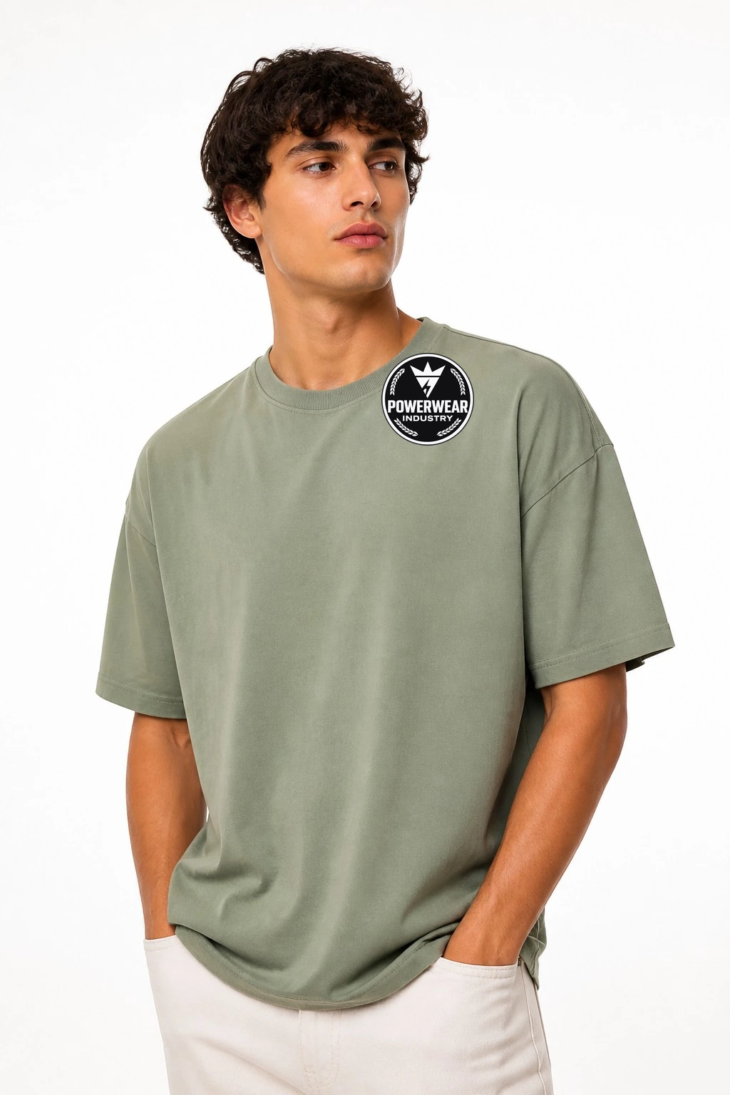 Custom Graphic T-Shirt — Design 10 by Power Wear Industry with branded badge